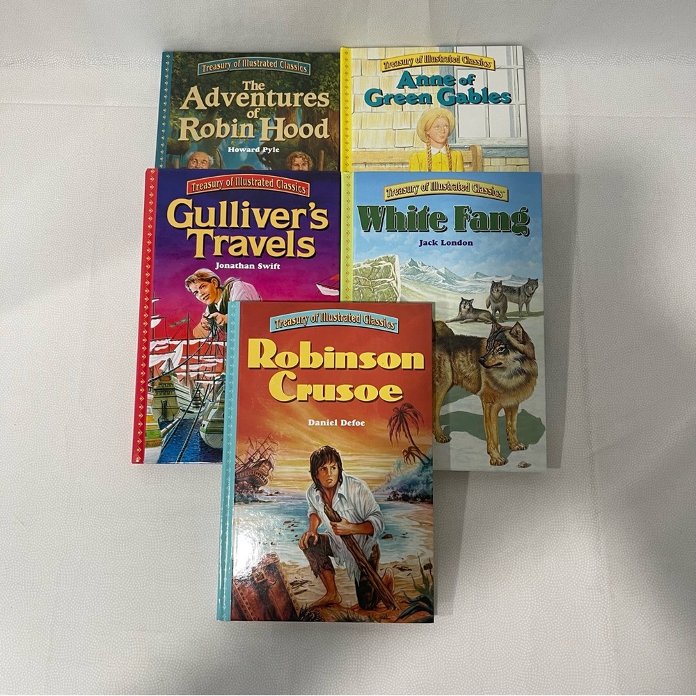 Treasury of Illustrated Classics - Lot Of 5 Classic Books For Young Readers.